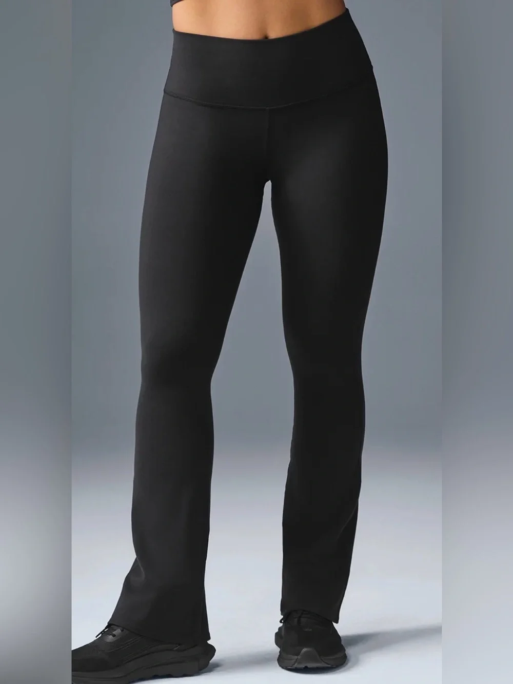 Alo Yoga Airbrush High-Waist Bootcut Legging in Black